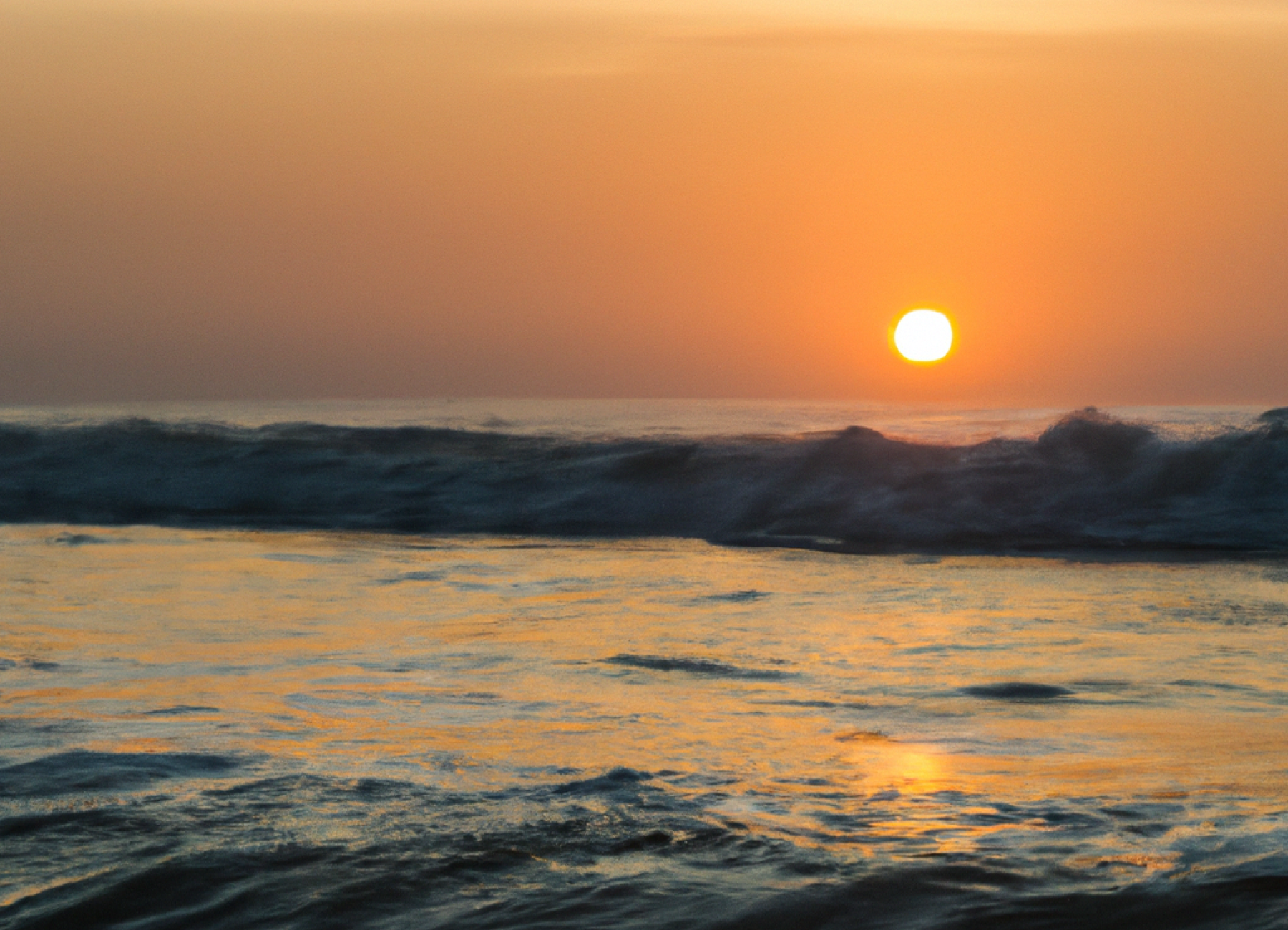 Sunset over the ocean, evoking wide-open possibility